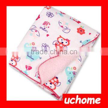 UCHOME Wholesale Custom Super Soft Cotton Plush Baby Infant Blanket photo-2