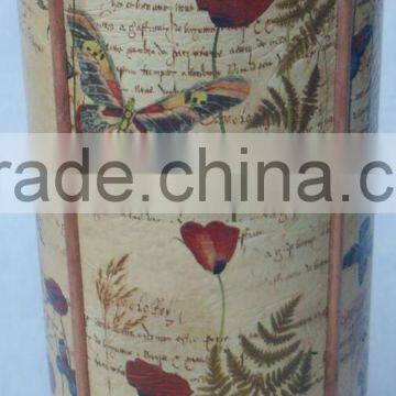 2014 printed bamboo flower vase new designed vase home deco