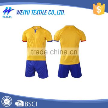 2016 customized blank soccer wear for summer