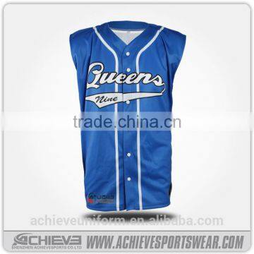 custom sleeveless baseball jersey, stripe baseball clothing