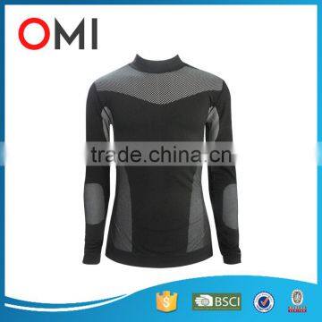 dry fit seamless long sleeve t shirt compression wear