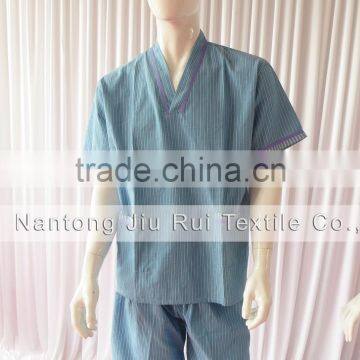 Pink/Blue Korean Style Sweat Steaming Clothes Striped Pajamas Unisex Tracksuit Plus Size Pajamas For Spa photo-5