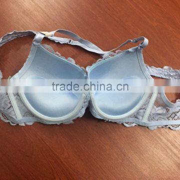 Ladies Lace Push up Bra in Stock photo-4