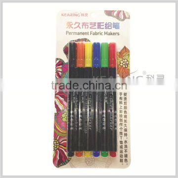 Kearing Kids Safety DIY Ink Permanent Fabric Pens T Shirt Graffiti Fabric Pens #FM20