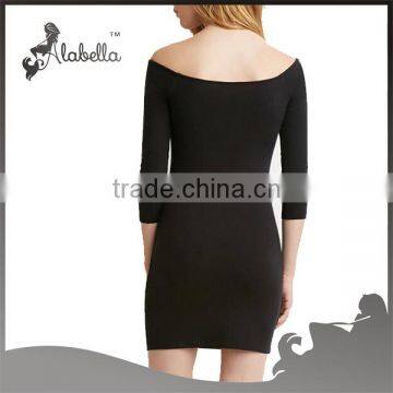 Fashion Sexy Dress Bodycon Dress With 3/4 Sleeve photo-2