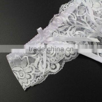 Stock Summer Style Double Bowknot Transparent Sey Panties Women Lace Thongs Sey G String T Back Lady Briefs Seamless Underwear w photo-5