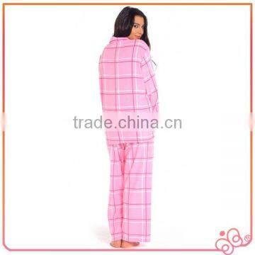 Sexy 100% Fleece Check Ladies Winter Nighty photo-3