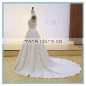 Elegant Screen Cloth Embroidery Satin Weddings Bridesmaid Dresses Maxi Dress photo-2