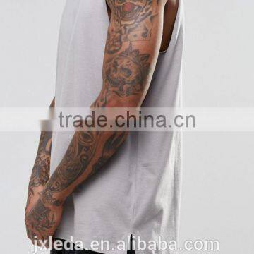 High Quality Fashion Oversized Sleeveless Turtle Neck Tee Shirt Made in China Custom Factory photo-3