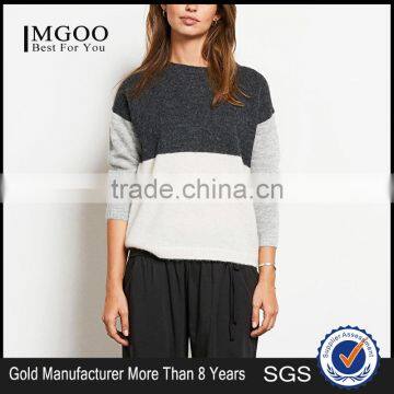 Ladies Knitwear Plus Size Custom Own Logo Mixed Colors Sweaters Last Design Cable Knit Dress