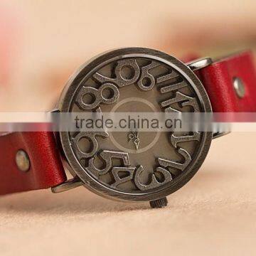 2015 New Vintage Watches for Women Men Leather Bracelet Quartz Watch Top Quality Woman Watches Digital Clock-BL020 Free Shipping photo-3