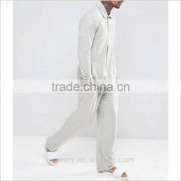 2017 Wholesale Men's 100% Polyester Pajamas For Short Men Tops And Bottoms photo-3