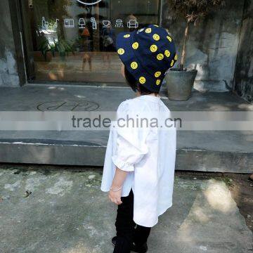 1-6 Years Wholesale 2017 Autumn Cotton Full Sleeves Irregular Girls Blouses (pick Size Color) photo-5