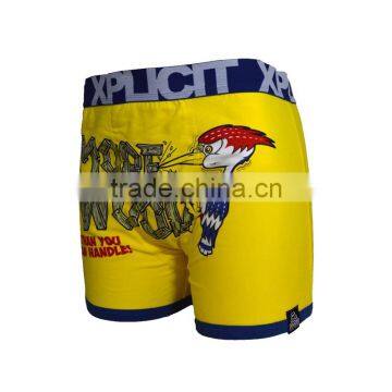 Newest Lovely Cartoon Men Spandex Cotton Underwear Boxer Briefs Suit photo-2