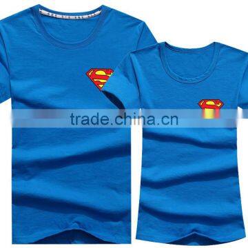 2016 Top Fashion Black Print Couple T-Shirt