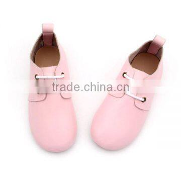 2 - 6years kids dress shoes pink leather hard sole toddler children oxford shoes