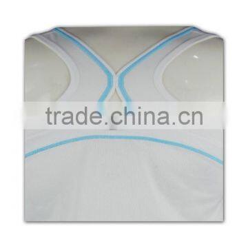 China Manufactory High Quality Dri-fit White Low MOQ Custom Vests