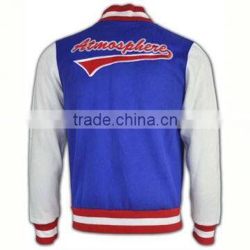 Wholesale High Quality Zip up Hoody Ribbed Cheap Starter Baseball Jackets photo-4