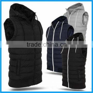 2015 Boys Puffer Vest, Cheap Hooded Puffer Vest Men