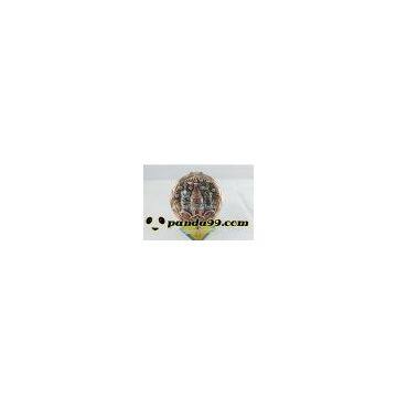 Sell castle gold metal Compact Make Up Mirror Pocket Makeup Mirror