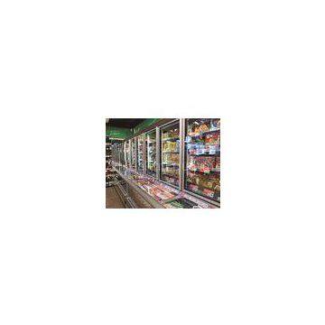 2M Frozen Food Combination Freezer Wall Case With Horizontal Mitsubishi Compressor