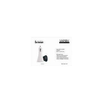 3.6A Intelligent  PC Shell Dual USB Car Charger For Apple / Android Mobile Phone or Tablet PC