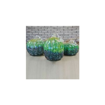 Hand-blown Halloween Decorative Artificial Glass Pumpkin