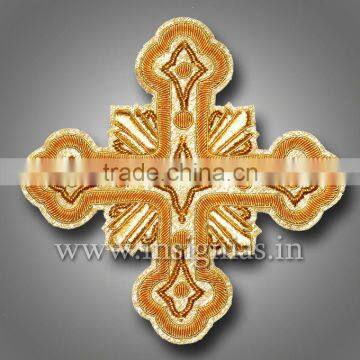 Church cross hand embroidery