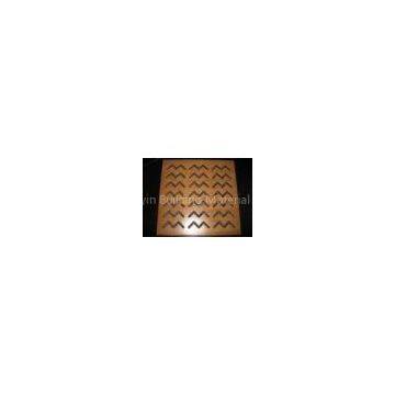 Wooden Perforated MDF Acoustic Panel Board For Wall / Ceiling BT new pattern