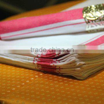 100% Cotton Red Stripe or Blue Stripe Glass Cloth photo-3