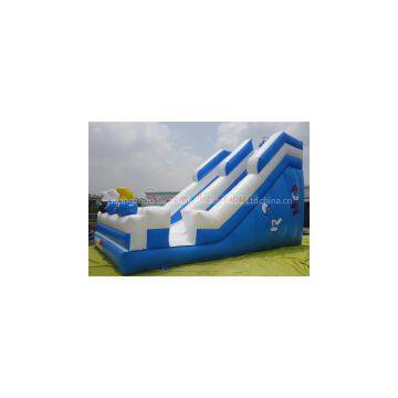 SL-1475 Largest White N Blue Inflatable Combo Slide photo-3