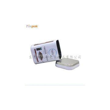 square metal necklace container