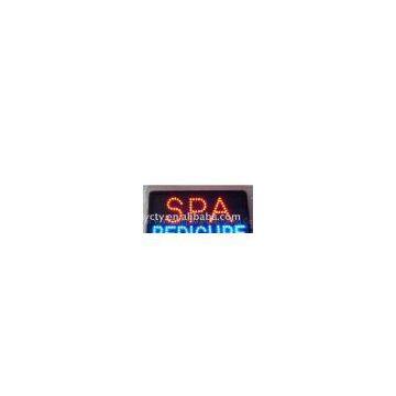 led SPA sign