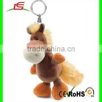 High quality new design cheap custom cute plush donkey keychain