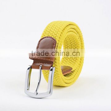 2017 Custom mens braided elastic stretch belt golf belts