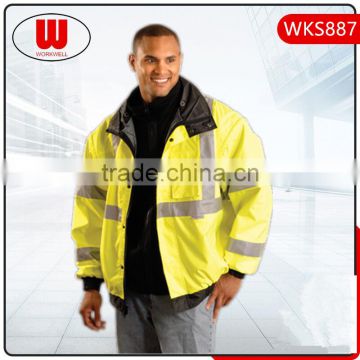 4 in 1 function reflective security construction jacket