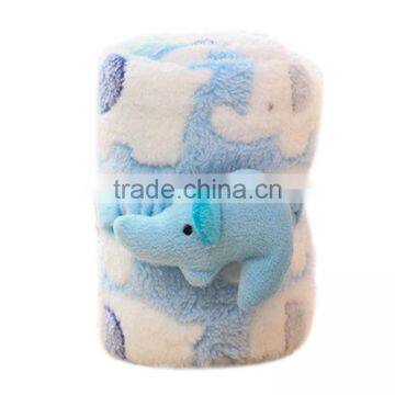 Fancy Printed Elephant Baby Blanket photo-2