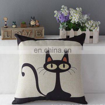 2016 Wholesale Home Decor Throw Pillow Cushion Cover Cat Cartoon Pillow photo-2