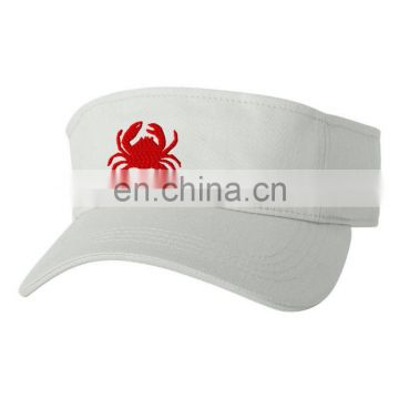 CRAB ANIMAL Emboridery Embroidered Sun Visor Hat