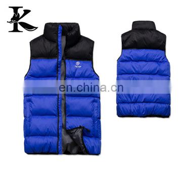 Mens winter warm padded vest jacket