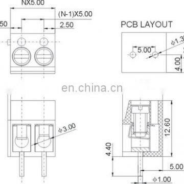 Pcb Screw Terminal Block 300-5.0mm photo-2