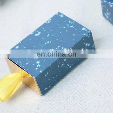 Just Arrival Constellation Slide Favor Box With Gold Ribbon