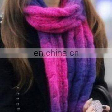 Woolen Knitting Colorful Long Scarf Trending Scarves Women Winter Popular Warmer Fashion Scarves