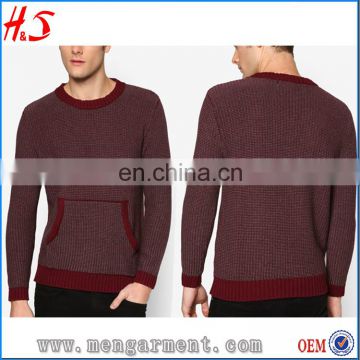 Fashion shrug wool knit sweater christmas winter full sleeve pullover sweaters for men