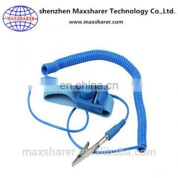 factory hot selling adjustable PVC 6ft 10ft ESD antistatic wrist strap