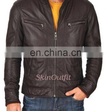 Casual lether jacket for men