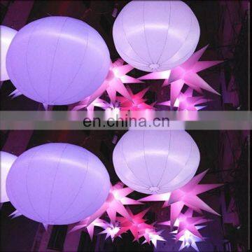 Color changing LED lighting inflatable star for party decoration