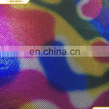 Light Weight FDY 75D Polyester Long Skirt Fabric With Colorful FOIL