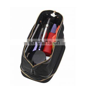 Toiletry Bag With Multiple Compartments Hanging Makeup Organizer Double Layer photo-4