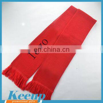 Hot sale promotional red plaid scarf